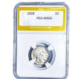 1928 Buffalo Nickel PGA MS66