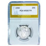 1930 Standing Liberty Quarter PGA MS66 FH
