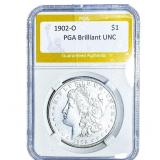 1902-O Morgan Silver Dollar PGA Brilliant UNC
