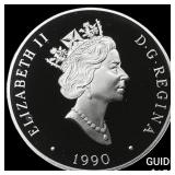 1990 Canada .925oz SIlver $20-The Lancaster