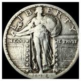 1927-D Silver Standing Liberty Quarter LIGHTLY CIR