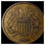 1864 Bronze Two-Cent Piece CLOSELY UNCIRCULATED