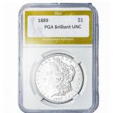 1889 Morgan Silver Dollar PGA Brilliant UNC