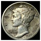 1917-D Silver Mercury Dime CLOSELY UNCIRCULATED