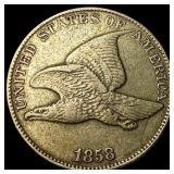 1858 Flying Eagle Cent NEARLY UNCIRCULATED