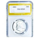 1963 Franklin Half Dollar PGA MS64