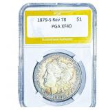 1879-S Rev 78 Morgan Silver Dollar PGA XF40