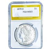 1879-O Morgan Silver Dollar PGA MS63