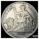 1900A French Indo-China .7813oz Silver Piastre