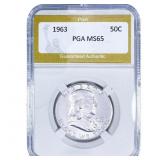 1963 Walking Liberty Half Dollar PGA MS65