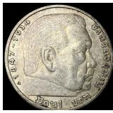 1936A Germany Silver 5 Reichsmark