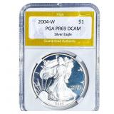 2004-W Silver Eagle PGA PR69 DCAM