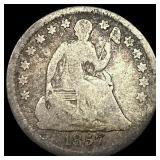 1857 Seated Liberty Half Dime NICELY  CIRCULATED