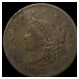 1837 Coronet Head Large Cent LIGHTLY  CIRCULATED