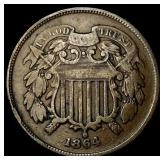 1864 Two-Cent Piece LIGHTLY CIRCULATED