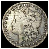 1893-O Silver Morgan Dollar LIGHTLY  CIRCULATED