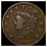 1831 Coronet Head Large Cent LIGHTLY  CIRCULATED