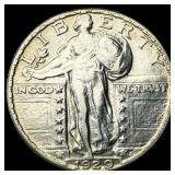 1929 Standing Liberty Silver Quarter CLOSELY UNCIR