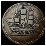 "Ships Colonies & Commerce" Token 1830s. ABOUT U