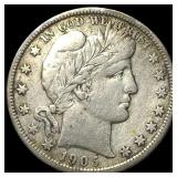 1905-S Silver Barber Half Dollar LIGHTLY  CIRCULA