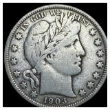 1903 Silver Barber Half Dollar NICELY  CIRCULATED