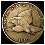 1858 Copper-Nickel Flying Eagle Cent CHOICE BU