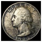 1932-D Silver Washington Quarter UNCIRCULATED