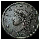 1838 Coronet Head Large Cent NEARLY UNCIRCULATED
