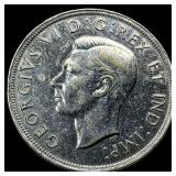 1938 Silver Dollar Canada NEARLY UNCIRCULATED