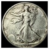 1933-S Silver Walking Liberty Half Dollar NEARLY U
