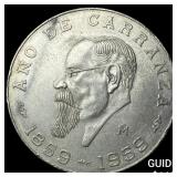 1959Mo Mexico Silver 5 Pesos