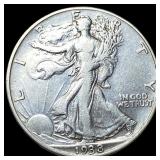1938-D Walking Liberty Half Dollar CLOSELY  UNCIR