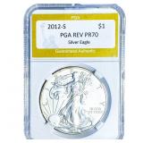 2012-S Silver Eagle PGA REV PR70