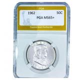 1962 Franklin Half Dollar PGA MS65+
