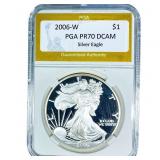 2006-W Silver Eagle PGA PR70 DCAM