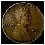 1914-D Lincoln Wheat Cent LIGHTLY CIRCULATED
