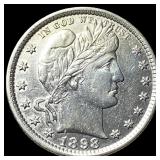 1898 Silver Barber Quarter CLOSELY  UNCIRCULATED