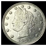 1883 Liberty Head Nickel No Cents CHOICE AU