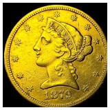 1879-S Liberty Head Half Eagle $5 Gold  CLOSELY U