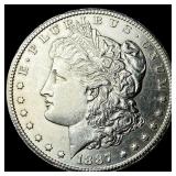 1887-S Silver Morgan Dollar CHOICE AU
