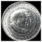 1954 Silver Half Dollar Booker T. Washington-Carve