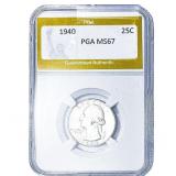 1921 Silver Peace Dollar PGA MS64