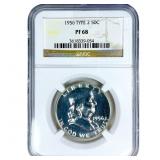 1956 Franklin Half Dollar NGC PF68 Type 2