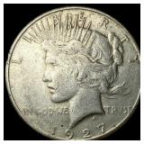 1927 Peace Silver Dollar NEARLY UNCIRCULATED