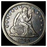 1844 Seated Liberty Quarter NEARLY UNCIRCULATED