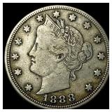 1888 Liberty Head Nickel ABOUT UNCIRCULATED