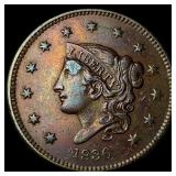 1836 Coronet Head Large Cent CLOSELY  UNCIRCULATE