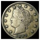 1889 Liberty Head Nickel LIGHTLY CIRCULATED