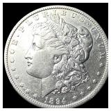 1894-O Silver Morgan Dollar NEARLY  UNCIRCULATED