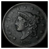 1838 Coronet Head Large Cent NEARLY  UNCIRCULATED